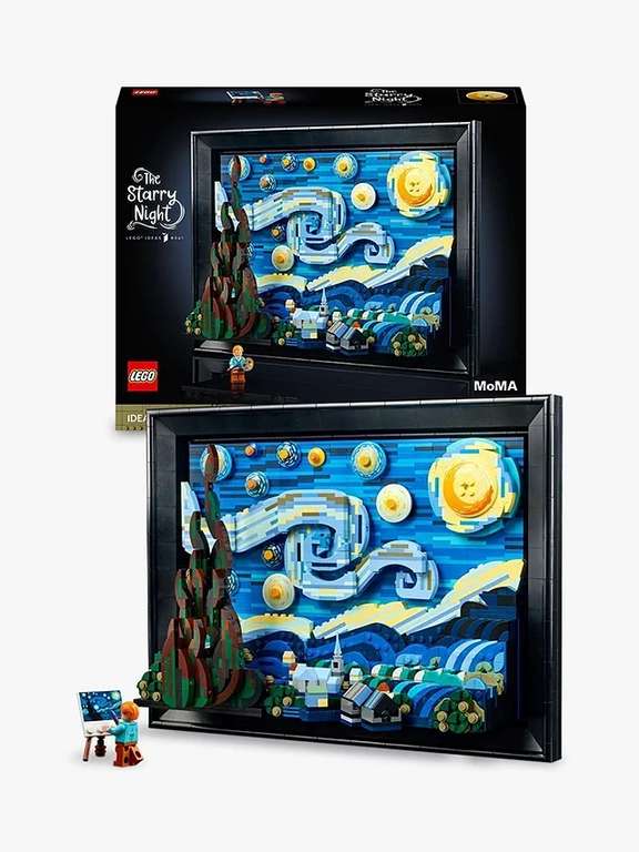 LEGO Sale: LEGO Ideas 21333 Vincent van Gogh - The Starry Night £119.99 / Art 31203 World Map £171.99 plus more @ John Lewis