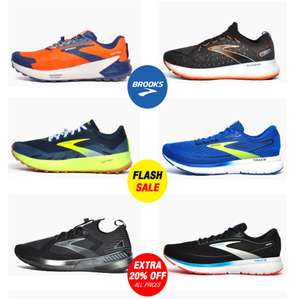 Up to 50% off + Extra 20% off Brooks trainers with code + free delivery