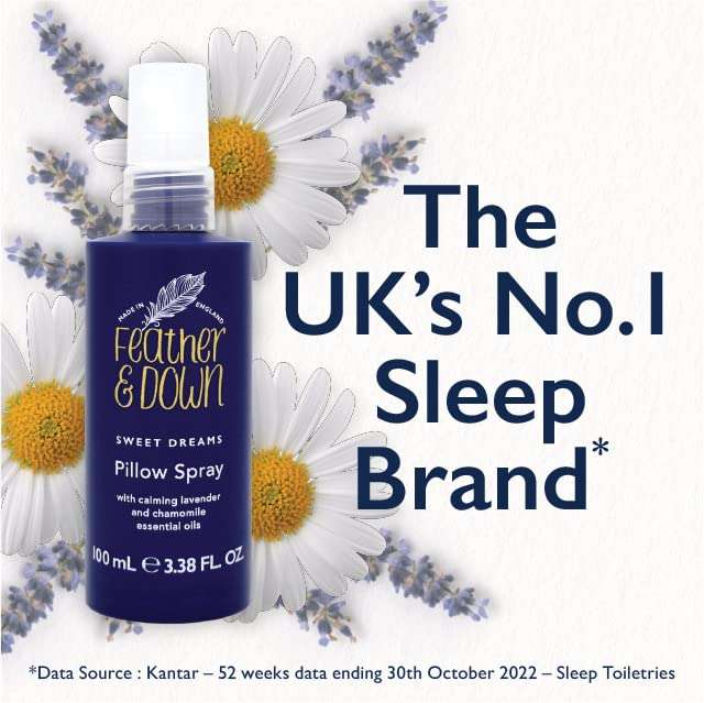 Feather & Down Sweet Dream Pillow Spray (100ml) No.1 Bedtime Pillow Spray - £4.50 / £4.28 with Subscribe & Save @ Amazon