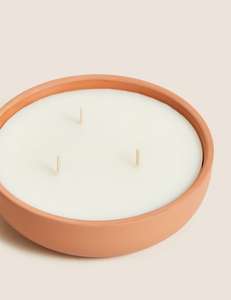 Citronella 3 Wick Candle in Terracotta - free Collect from store