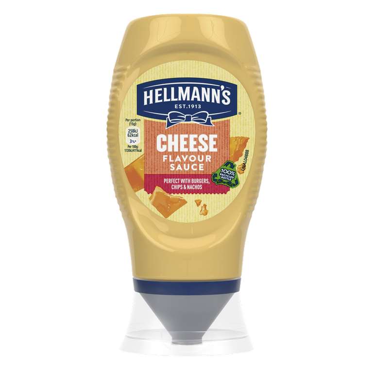 Hellmann's Cheddar Cheese Flavour Sauce - 250ml - £1 instore @ Farmfoods, Ipswich