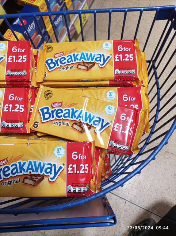 Breakaway's biscuits x 6, instore Sunderland