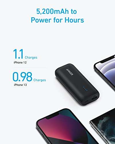 Anker 321 Ultra compact 5200 mAh Power bank (black or white) - £16.99 Dispatches from Amazon Sold by AnkerDirect UK