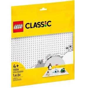 LEGO 11026 Classic White Baseplate Building Base, Construction Toy Square 32x32