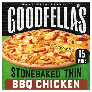 Goodfella's Stonebaked Thin Barbeque Chicken 385g / Goodfella's Stonebaked Thin Cheese & Ham Pizza 351g £1.25 (Bonus Card Price) @ Iceland