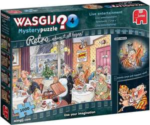 Wasgij Retro Mystery 4 Live Entertainment! 1000 Piece Jigsaw Puzzle £7.49 including delivery with discount code from bargainmax