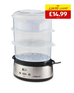 Ambiano Digital Food Steamer £14.99 + £2.95 delivery @ Aldi