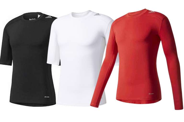 adidas TechFit Base Layer Shirt - W/code - Sold by PeachSports