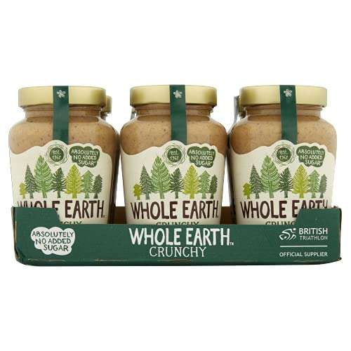 Earth Crunchy Peanut Butter, 6 x 454 g Jars, £18 with voucher / £15.36 Subscribe & Save with voucher + 20% voucher on 1st S&S @ Amazon