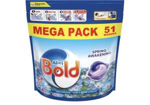 Bold All-In-1 Spring Awakening Washing Capsules 51 per pack