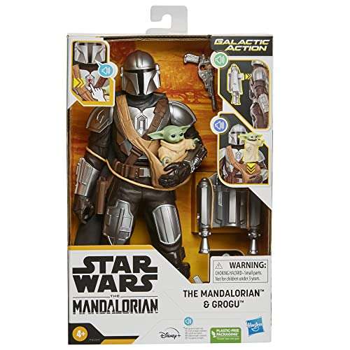 Star Wars Galactic Action The Mandalorian & Grogu Interactive Electronic 30-cm-scale Figures