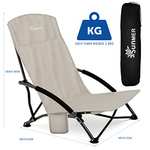 SUNMER Set of 2 Folding Beach Chair with Side Pocket & Carry Bag £59.49 Sold & Dispatched By Netta Direct @ Amazon