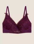 Joy Lace Padded Non Wired Plunge Bra A-E - £7.50 + Free Click and Collect @ Marks & Spencer