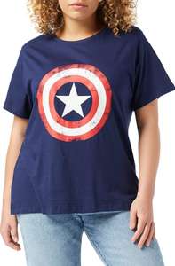 Marvel Avengers Captain America Distressed Shield Fitted T-Shirt, Womens, S-XXL now £8.87 Dispatches from Popgear Ltd Sold by at Amazon