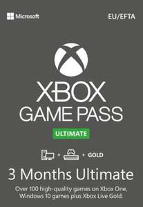 Xbox Game Pass Ultimate Turkey – 3 Month Subscription £8.15 with code (12 month {4* 3} £31.59) VPN Required @ Eneba / As-Ke