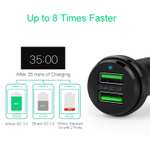 Car Charger, Arteck 40W (20W+ 20W) 2 Quick Charge 3.0 USB Port Adapter with Dual QC 3.0 - W/Voucher - by Arteck FBA