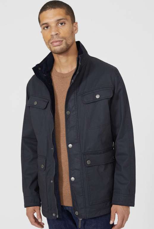 Men’s Maine Waxed 4pkt Funnel Jacket in Navy or Charcoal £39.60 with code plus free delivery @ Debenhams