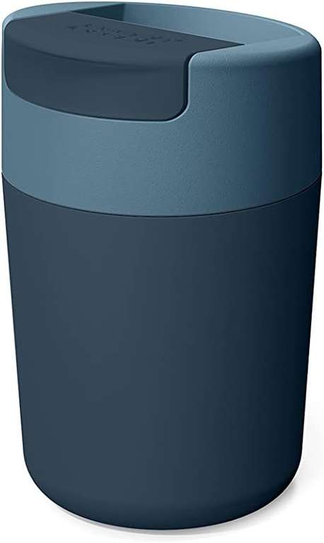 Joseph Joseph Sipp Travel mug, Hygienic, Leakproof reusable mug, Coffee & Tea Cup with Lid - 340 ml - Blue