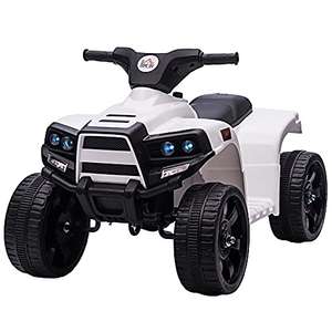 HOMCOM 6V Kids Electric Ride on Car ATV Toy Quad Bike With Headlights for Toddlers 18-36 months White sold and FB MHSTAR