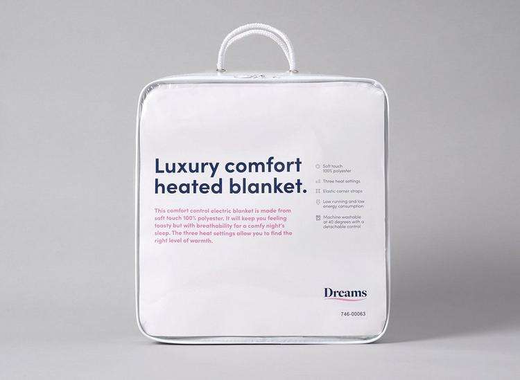 Dreams Luxury Comfort Heated Blanket Single £17.50 / Double £20 / King £22.50 @ Dreams