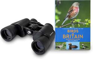 Celestron 73152 LandScout 8x40mm Porro Binoculars Birder Starter Kit ( includes Birds of Britain and Northern Europe Guidebook )
