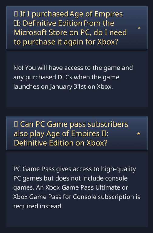 Age of Empires II: Definitive Edition (Pre-Order) for Xbox - FREE for MS Store PC version owners (buy from £4.87) @ Xbox Store