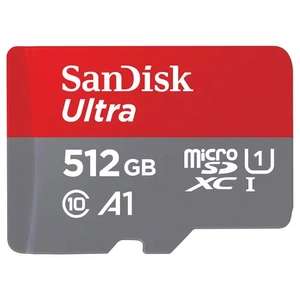 SanDisk 512GB Ultra Micro SD Card (SDXC) UHS-I U1 + Adapter - 150MB/s - £37.98 delivered with code @ MyMemory
