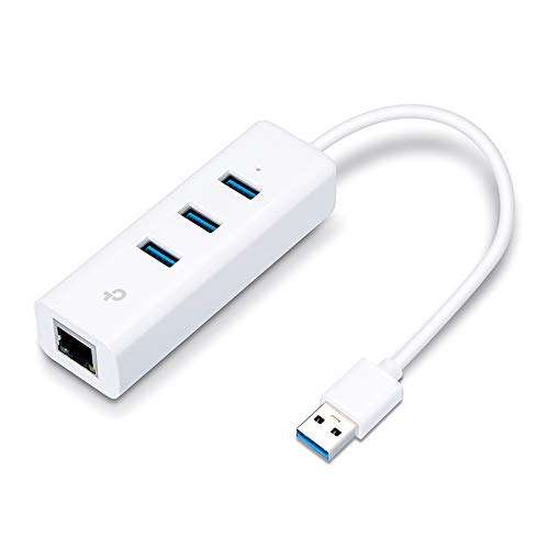 TP-Link UE330 3-Port USB 3.0 Hub and Gigabit Ethernet 2-in-1 USB Adapter, USB to RJ45 Lan Wired Adapter £16.99 @ Amazon