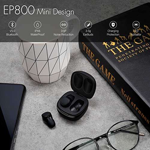 Wireless Earphones with Portable Charging Case - £21.42 with code sold by Daffodil UK FB Amazon
