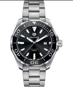 Tag Heuer Aquaracer 300M Quartz Black Dial Men's Watch - £1130.50 with code @ Designer Posh Watches