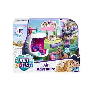 Vet Squad Robin & Helicopter-Air Adventure, 3 Inch Articulated Vet Figure with Vehicle, pet and Accessories £4 @ Amazon