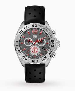 TAG HEUER Formula 1 Manchester United Special Edition Quartz Chronograph 43mm Mens Watch CAZ101M.FT8024 £1080 @ Watches of Switzerland