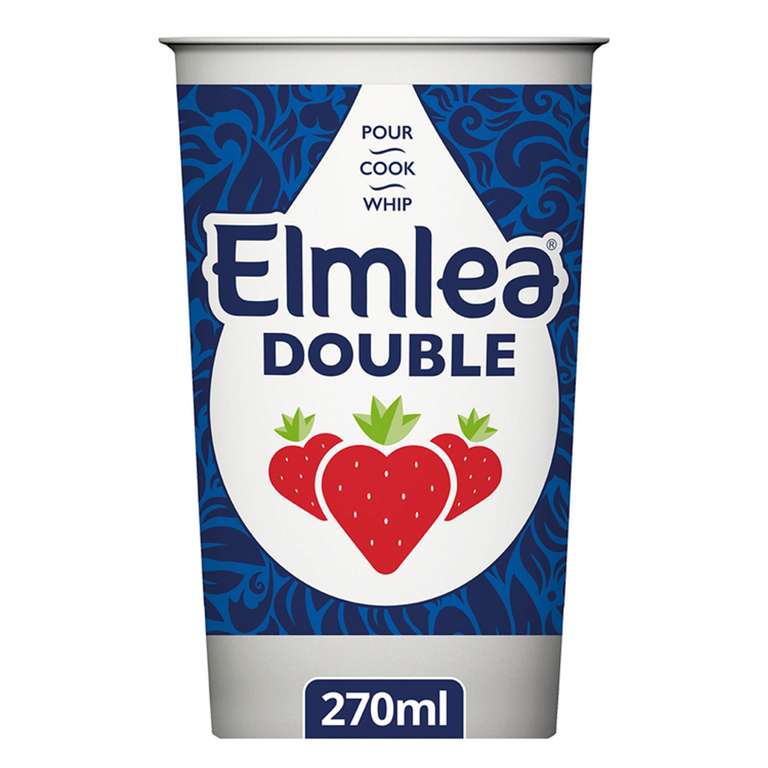 Elmlea Double Alternative to Cream 270ml - 3 for £3 @ Iceland