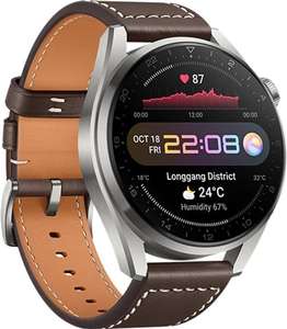 Huawei Watch 3 Pro Classic Smartwatch Brown Leather, Used Grade B | Huawei Watch GT 3 Pro 46MM Smart Watch - Black £150 (Free Collection)