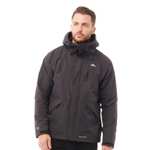 Trespass Mens Corvo Hooded Waterproof Shell Jacket (in Black) - £24.99 (£4.99 delivery) - @ MandM Direct