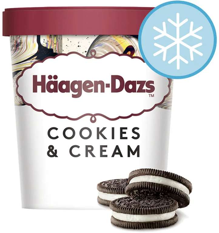 Haagen Dazs cookies and cream 460ml - Instore (Newtownards)