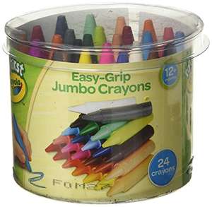 Crayola My First Easy Grip Jumbo Crayons designed for Toddlers, Pack of 24 - £1.98 @ Amazon