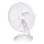 Russell Hobbs 9" Inch, Portable Desk Fan, 2 Speeds, Wide-Angled Oscillation, Quiet Operation, White £12.90 @ Amazon