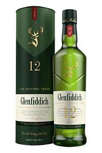 Glenfiddich 12 Year Old Single Malt Scotch Whisky, 1 x 700ml £27 @ Amazon