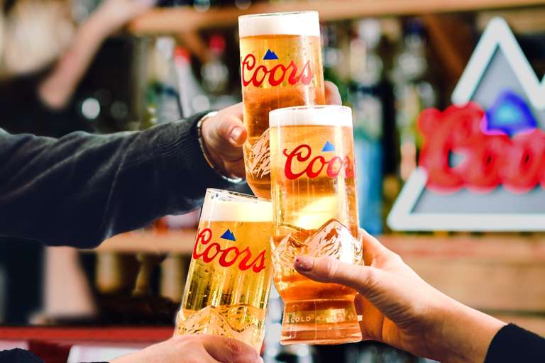 Enjoy A Free Pint of Coors Every Weekend in May at Selected Pubs via O2 Priority