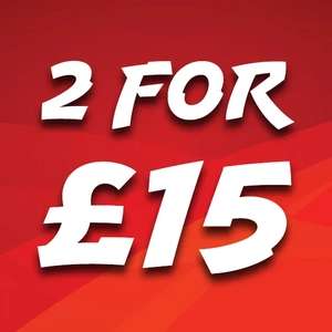 2 Games for £15 - Switch/Playstation/Xbox
