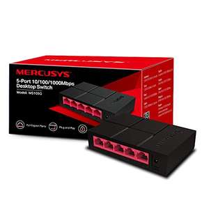 MERCUSYS 5-Port 10/100/1000Mbps Desktop Ethernet Switch/Hub, Ethernet Splitter, Saves power by up to 82%, Plug & Play (MS105G)