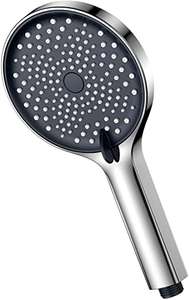 YEAUPE Shower Head Large Power Shower Head 130mm Diameter 3 Spray Pressure £6.99 @ Amazon