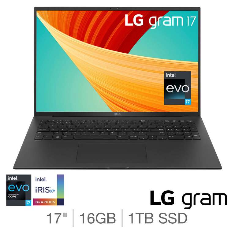 LG Gram, Intel Core i7 16GB RAM 1TB SSD 17" Ultra-Lightweight Laptop, 17Z90R-K.AA78A1 - £1199.98 inc VAT. (membership required) @ Costco