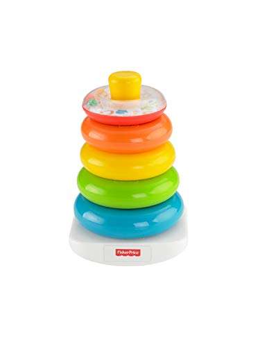 Fisher-Price Rock-a-Stack, classic roly-poly ring stacking toy for baby and toddler ages 6 months and older, GKD51