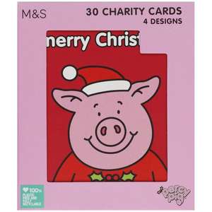 30 Percy Pig Christmas Cards 20p @ Marks & Spencer West Bromwich