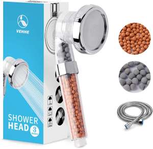 VEHHE Water Saving Shower Head with 1.5M Shower Hose with voucher - Sold by VEHHE-ER