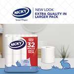 Nicky Soft Touch Toilet Tissue, 32 Rolls £9.25 - Min order 2 - £18.50 @ Amazon