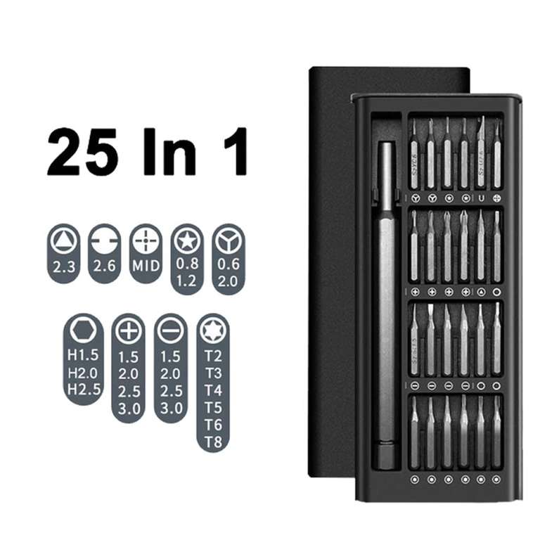 25 In 1 Screwdriver Kit Magnetic Bits £3.84 / 10p delivered (New Users Only) @ AliExpress / Digitaling Store