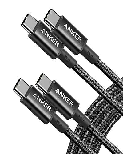 Anker 333 USB C to USB C Charger Cable - 6ft - 100W, 2-Pack - £11.04 Dispatches from Amazon Sold by AnkerDirect UK